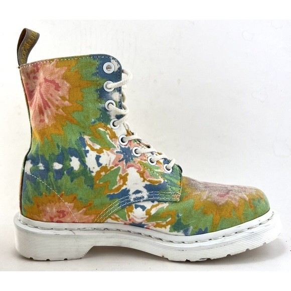 Dr. Martens V Page MTD Tie Dye Multicolor Ankle Boots Womens Size 7 AW004 - Picture 2 of 10